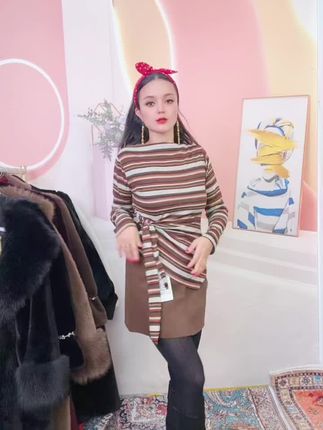 咖色半身裙女秋季2025新款灯心绒高腰显瘦半裙小个子a字包臀短裙