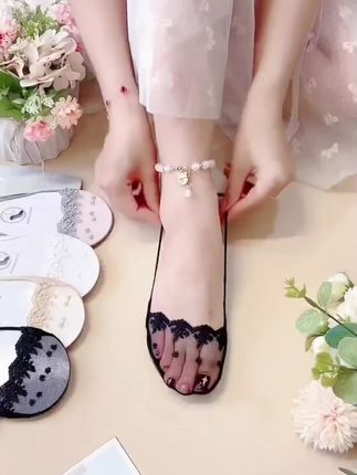 #隐形袜 #浅口袜#船袜#高档隐形船袜女#蕾丝吊带船袜