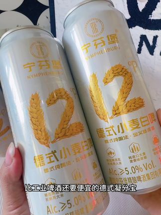 这个宁芬堡德式精酿小麦白啤到手6瓶,才这个价,还是500ml大瓶装,喜欢喝精酿的千万别错过#宁芬堡精酿 #啤酒 #干了这杯 #口感非常好 #夏天冰饮