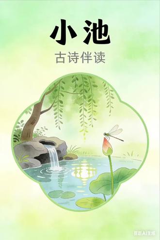 每天一首古诗|《小池》带孩子轻松跟读
诗语伴读•第六期
一年级必背古诗《小池》
老师逐句领读,小朋友轻松学会背诵
陪孩子快乐学古诗📖
#幼小衔接#一年级必背古诗#古诗打卡#每日一读
