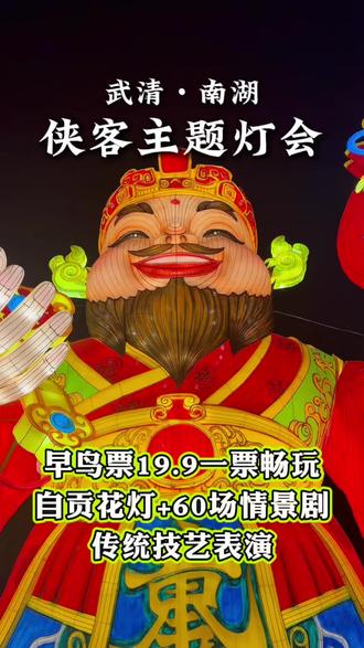 武清南湖今年有灯会啦! #我是万万 武清南湖今年有灯会啦!#武清南湖 #遛娃好去处 #2026侠梦贺岁南湖华灯会#谁的过年DNA狠狠动了