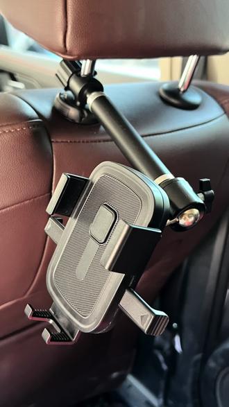 #阿旺数码店 汽车后排座椅头枕杆专用手机支架平板夹万向云台延长杆车载手机支架,汽车枕杆手机夹平板夹,追剧视频通用#汽车手机支架 #车载手机支架 #手机支架 #车内好物