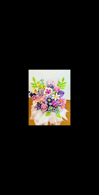 插花教程来啦#手工制作 #积木花 #插花教程