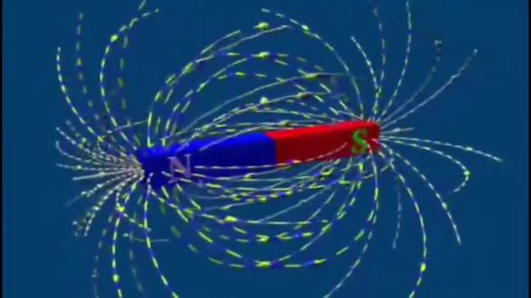 #磁感线#条形磁铁 蹄形磁铁的磁感线分布