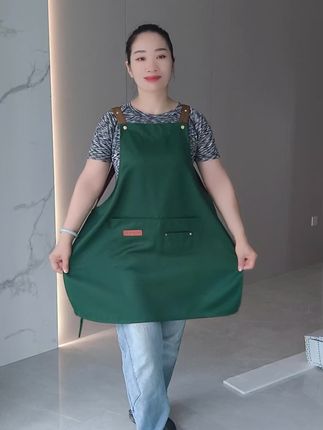 【爆款围裙网红logo印字餐饮专用厨房奶茶花店咖啡烫染师防水工作服】#新款围裙 #围裙工作服定制 #男女同款围裙 #防水防油围裙 #耐磨耐脏易打理