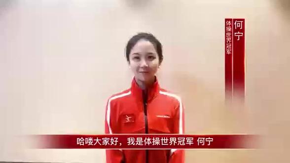 世界体操冠军何宁为大鸿城代言。