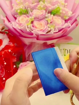 A品玫瑰花丝带4CM带缎带色丁色彩带织带22米一卷#手工花材料包#手工花教程#手工花摆件#丝带玫瑰花#玫瑰花教程