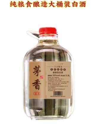 筑音纯粮食酿造十斤大桶白酒自饮泡酒专用口粮酒53%Vol5300ml#白酒#好酒送到家
