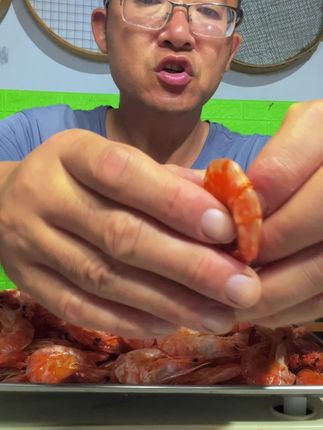 为什么外面的虾不好吃#美食 #大虾 #零食 #虾干