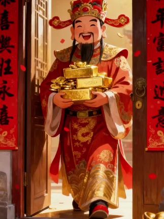 财神送财到, 好运已来临#喜迎财神 好运连连恭迎财神驾到财神到# 见者好运#祝你顺风顺水顺财神 #喜迎财神#࿆见者好运见者发财 #财神