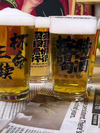 厚实耐用,易清洗,推荐#啤酒杯定制 #有点上头 #强烈推荐
