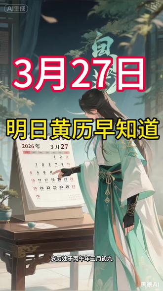明日黄历早知道#老黄历