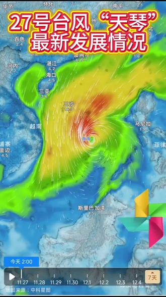 #上热门 最新播报!台风"天琴"今天凌晨完成华丽升级,现已变身12级台风!此刻它正在西沙永兴岛以南约485公里的海面上跳着"慢速华尔兹",移动速度只有5-10公里每小时,堪称史上最纠结的台风!
不过要说最刺激的,是它明天夜间的神操作——突然来个90度急转弯,改朝北偏西方向前进!虽然届时强度会有所减弱,但这波蛇皮走位绝对让人眼花缭乱。
重点提醒来了!今明两天受台风和冷空气双重夹击,从台湾海峡到南海的整片海域都将狂风大作。特别是台风中心经过的海域,将出现11-12级的超强风力,阵风更是高达13-14级!黄岩岛和中沙群岛的居民要特别注意,你们将收到暴雨到大暴雨的"特别大礼包"!
虽然"天琴"目前看起来没有登陆华南的打算,但它在南海上的这场"个人秀"已经足够精彩。建议南海船舶近期尽量避开台风影响海域,毕竟被12级台风"盯上"可不是什么好玩的事!我们会继续紧盯这位"南海舞者"的最新动向!#天气预报 #气象 #台风 #台风天琴
