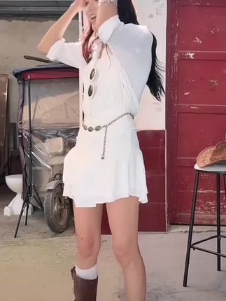 白色长袖衬衫连衣裙女假两件御姐裙子法式收腰荷叶边a字短裙森系,腰链女设计感装饰复古小众百搭配连衣裙腰带夏季简约时尚休闲皮带