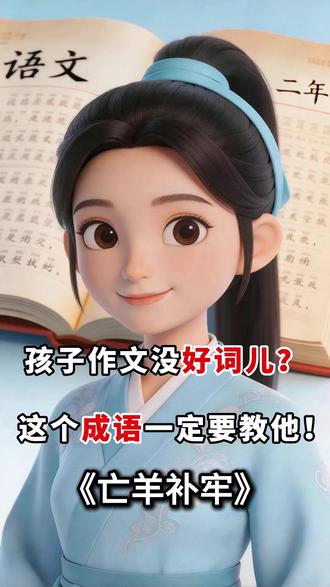 孩子写作文没素材?这个成语一定要积累!亡羊补牢 1-2 年级小朋友常用的成语《亡羊补牢》,每天 1 分钟,带孩子了解典故,练造句,积累写作素材!家里娃正在学成语的家长,评论区扣 “需要”,进粉丝群领配套整理好的素材~#小学成语 #成语积累 #亡羊补牢 #小学语文