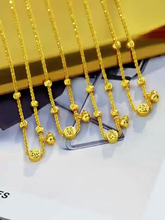 姓氏搭配葫芦项链,寓意福禄双全!把对自己的偏爱和满满的福气都带在身上#项链 #首饰分享#姓氏