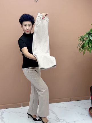 羊毛直筒裤#面料柔软舒适