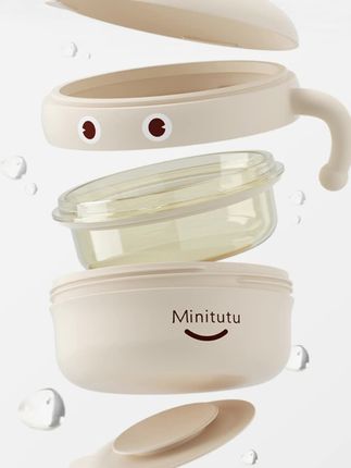 #保温碗#多功能注水碗#宝宝辅食碗 Minitutu宝宝ppsu保温碗餐具防烫防漏注水辅食碗防摔多功能注水碗