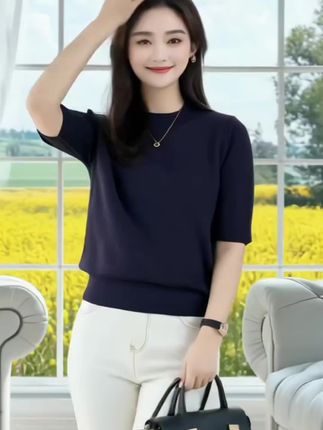 #时尚穿搭 #百搭上衣 #针织衫 #打底衫 #穿出自己的风格
