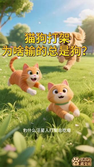 猫狗打架,为啥输的总是狗? #科学养猫 #猫咪的日常