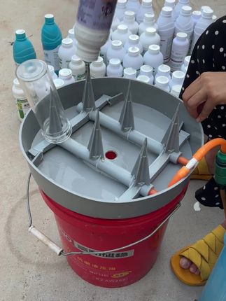 开瓶洗瓶支架+底座#省时省力效率高