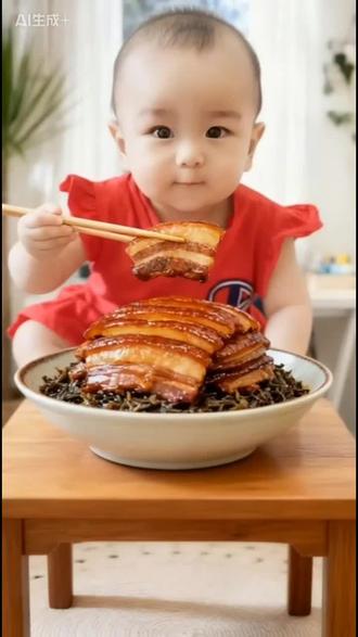 #梅菜扣肉走起 作品由A丨生成内容