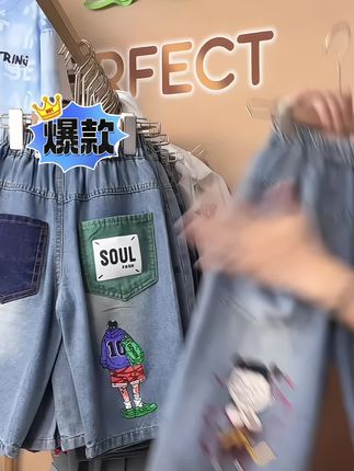 #男童七分裤 #夏季新款 #男童七分牛仔裤 #高品质童装