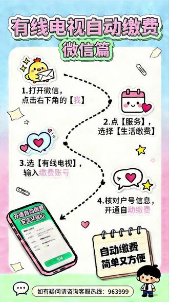 有线电视自动缴费指南(微信篇)