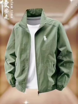 性价比超高的#保罗艾布纳#男士夹克轻薄外套#户外休闲#三防冲锋衣#大码男装上衣
