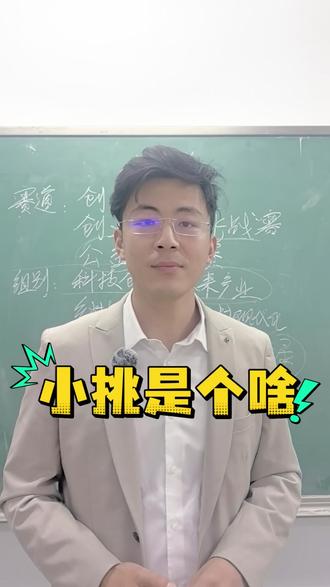 小挑介绍 小挑(挑战杯)是个啥?一条视频讲清楚。#挑战杯 #中国国际大学生创新大赛 #创业比赛 #创业 #大学