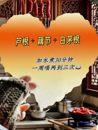 经常流鼻血,妈妈们不用慌∽这个搭配要收藏好!#芦根藕节白茅根茶 准备芦根、藕节、白茅根,清水先浸泡十分钟,放入锅中加水煮开,转中小火煮15分钟,最后关火再焖一会就可以喝了∽一周喝两到三次,适情况增减。口感温润清甜,孩子很爱喝。#芦根藕节汤 #孩子流鼻血 #食疗小妙招