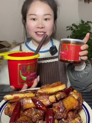 #美食##红烧排骨 #人人会麻辣酱#太香了#抖音美食