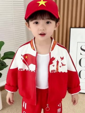 小可爱迎国庆~ 好潮!好漂亮!好可爱!好喜庆!#萌娃穿搭 #高品质童装 #阳光帅气 #国庆穿搭
