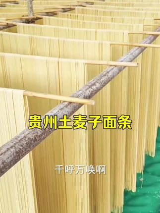 贵州土麦子面条,喜欢吃面食的不要错过#面条 #面食 #农产品