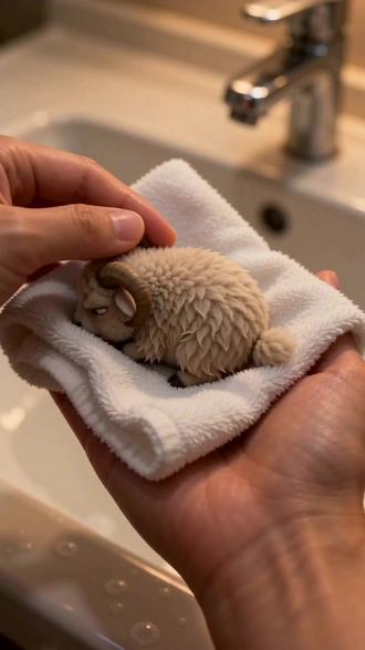 #AI掌心生物洗澡记 #随变ai随便玩 #随变app