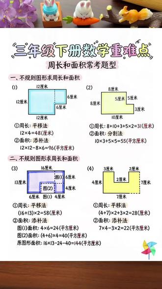 #三年级下册 数学 #长方形和正方形 是本学期的重难点,也是考试常考易错点,准备这本 #画图法玩转应用题 专项训练,每天练一练,打牢数学基本功 #数学思维