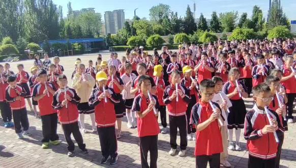 市九小 六一儿童节排练……