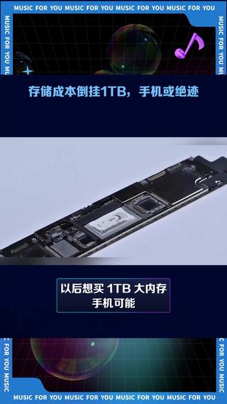 存储成本倒挂 1TB 手机或绝迹! #苹果之夜 #存储芯片 #芯片 #科技