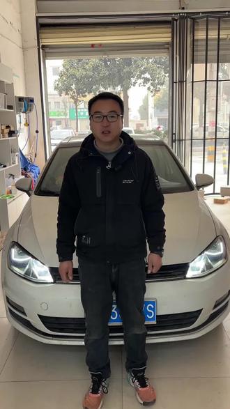 高尔夫7大灯升级 透镜三直射 #大灯升级 #激光大灯 #激光透镜大灯