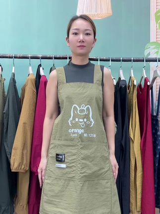 舒适防水居家耐脏洋气防油污罩衣可以定制LOGO #源头工厂 #源头实力厂家 #围裙 #围裙也疯狂