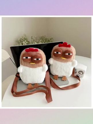 #双十二好物推荐 稀奇古怪小包包女零钱包可爱小鸡包搞怪丑萌包毛绒玩偶少女斜挎包#适合学生党的平价包推荐 #实用款包包推荐 #零钱包 #时尚新款包包推荐
