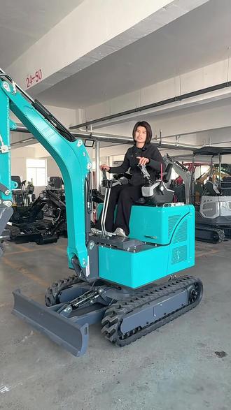 启乘新款17型小挖机配置好性价比高 适用于山地开荒果园农场翻土挖沟#微挖 #小挖机 #小型挖掘机