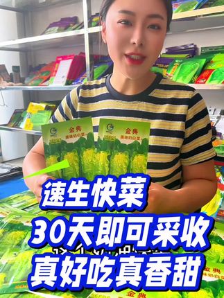 好吃还长得快 蘸酱凉拌涮火锅都好吃#蔬菜种子 #奶油快菜 #种子 #菜籽 #农村生活