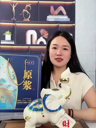 这个小象漂亮吗?内装53度2斤装的杏花村白酒,今天只需49包邮到家#象 #酒水 #好酒推荐 #好酒送到家 #白酒