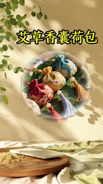 #香包香囊 端午挂这个!天然艾草香包,纯艾叶填充,精选印花棉布图案多样,优质五彩绳流苏顺滑耐用,端午祈福寓意祥瑞,高档货发货*2高颜值混合装#艾草香囊 #幸运香包 #夏季必备#香囊