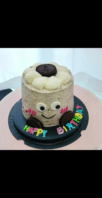 #动物奶油蛋糕 奥利奥口味4寸小蛋糕