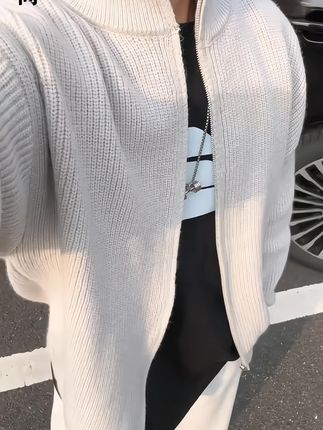 #轻奢男装#韩版毛衫#秋冬穿搭#休闲#巨量千川
