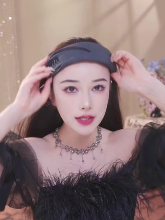 【高定鸢尾花发箍】早秋新款超仙气质增高颅顶蝴蝶流苏发箍3203#发箍 #头饰 #配饰 #仙女必备