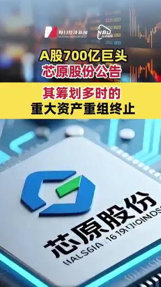 5000亿芯片巨头终止重组以及芯原股份的重组终止背后原因 5000亿芯片巨头终止重组以及芯原股份的重组也终止,背后原因与未来走向全解析#财经 #金融 #经济 #金融常识
