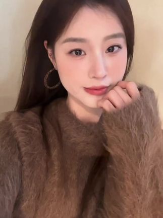 豹纹太适合秋冬了吧#修饰脸型 #耳饰搭配